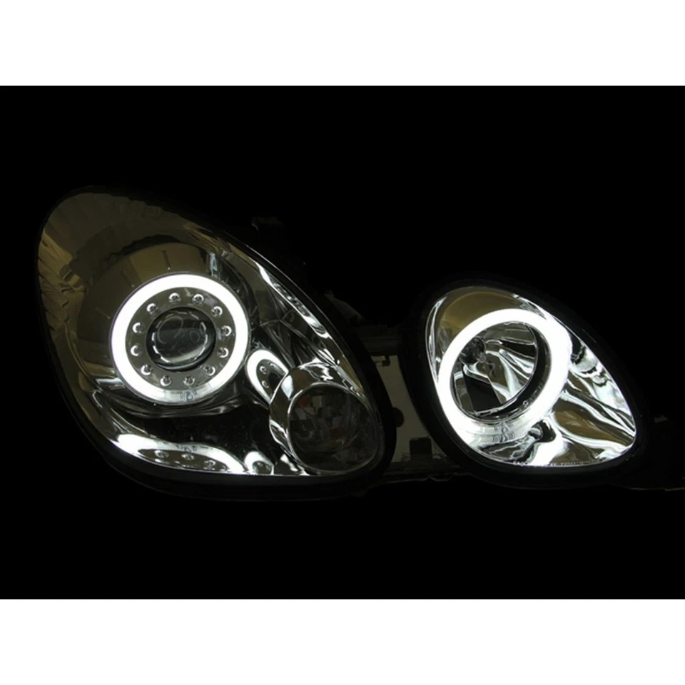 ANZO For Lexus GS400 1998 1999 2000 Projector Headlights w/ Halo Chrome Foto 3 de 4