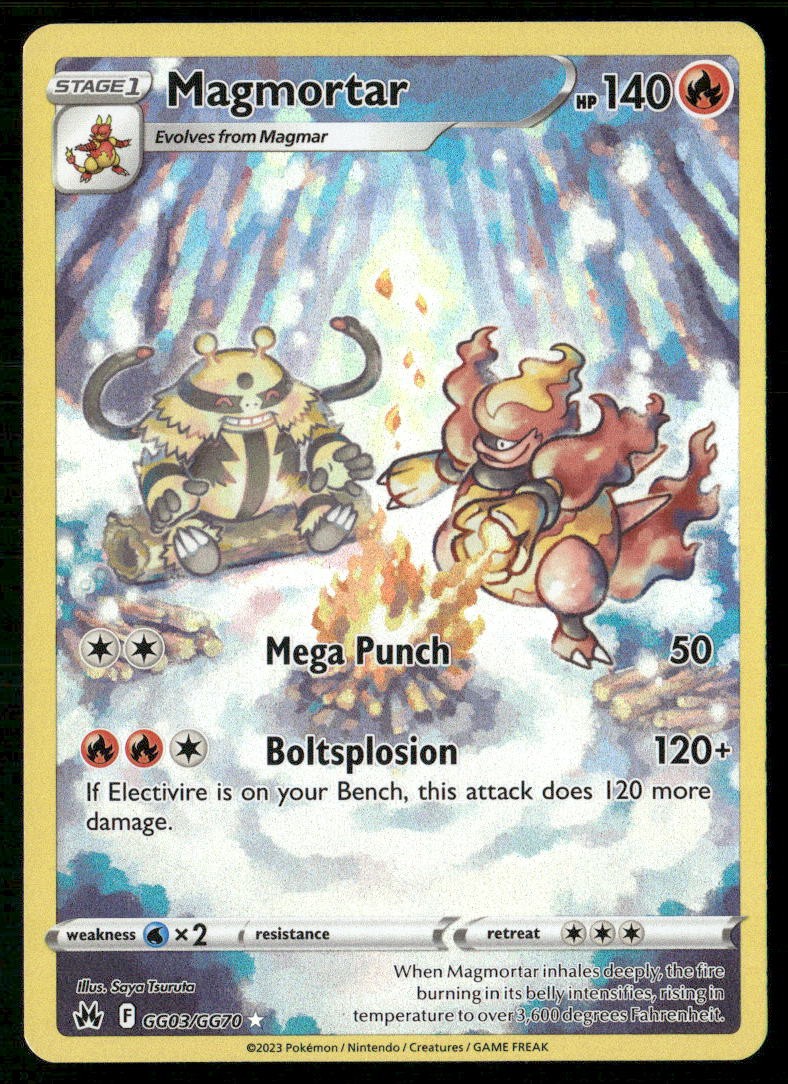 MAGMORTAR GG03/GG70 HOLO CROWN ZENITH GALARIAN GALLERY POKEMON NM