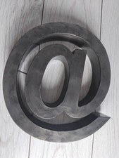 Metal 'At' Sign 12", Wall Art .