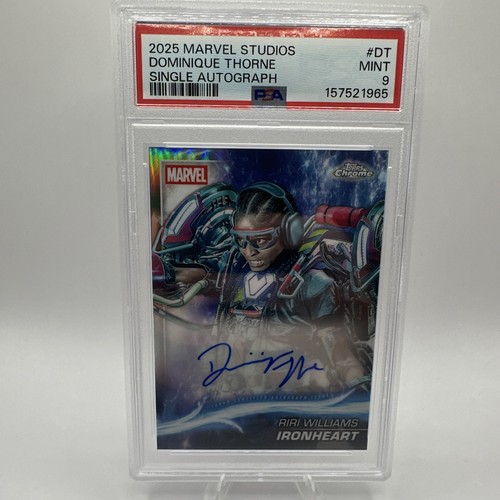 Riri Williams Ironheart Auto 2025 Topps Chrome Marvel Studios Refractor #AA-DT