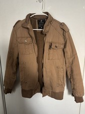 SYSJ Kids XL Light Brown Fleece Lined Bomber Jacket