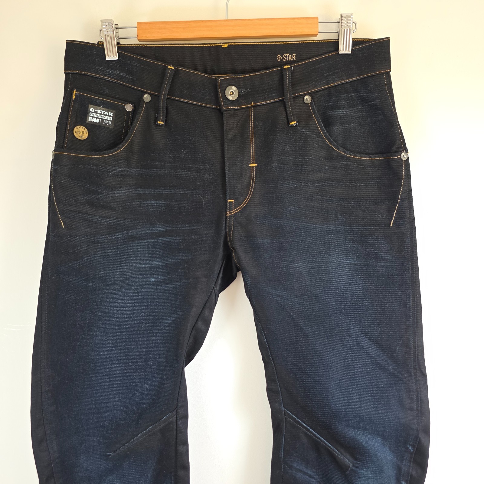 G-Star RAW Arc 3D Slim Jeans Mens W32 L30 Dark Indigo Cotton Denim NWOT image 3