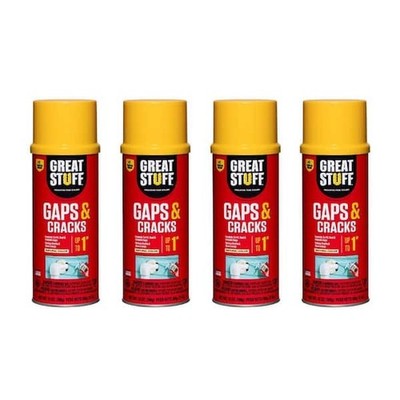 4 Cans Dow Great Stuff Gaps & Cracks Expanding Foam Sealant Insulation 12oz