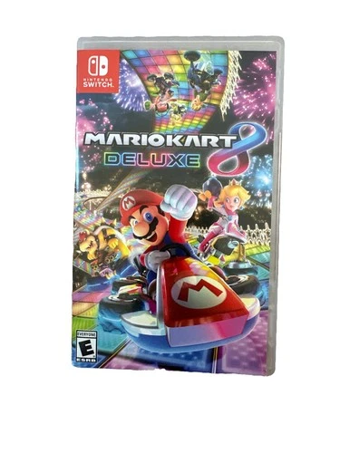 Mario Kart 8 Deluxe Nintendo Switch CIB Complete w Case & Cartridge MINT