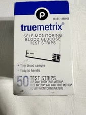 TRUE METRIX Self-Monitoring Glucose Blood Test Strips~ 50 Strips~ SEALED