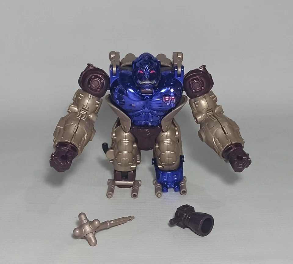 HASBRO VTG 1998 TRANSFORMERS BEAST WARS TRANSMETALS OPTIMUS PRIMAL 99% COMPLETE - Image 4 of 4