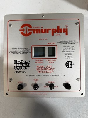Selectronic Anunciador Alarm Frank W. Murphy Model LCDT-NO  New / Open Box