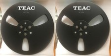 One Pair Teac Black 7'' Tape Reel Light Metal Aluminum Take Up Reel