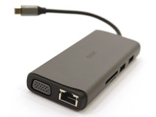 SSK 11-in-1 Type-C Multi-Function Docking Station SC200 Silver Refurbished