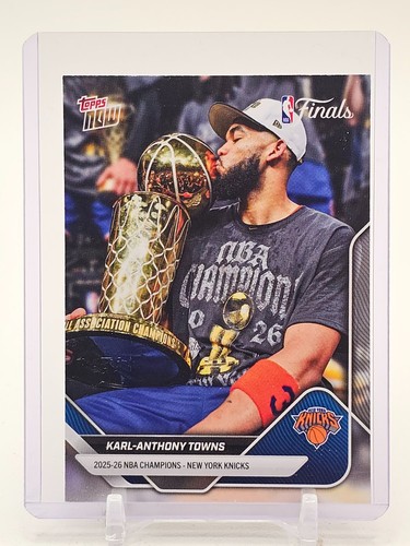 KARL-ANTHONY TOWNS 2025-26 TOPPS NOW NBA FINALS IMAGE VARIATION SP KNICKS Q3562