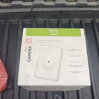 ON-Q Legrand CM5002-WH COLOR AUTO Day/Night BALL CAMERA Wall or Ceiling mounted