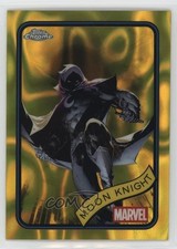 2025 Topps Chrome Marvel Comics Yellow Lava Refractor Moon Knight #98 19b1
