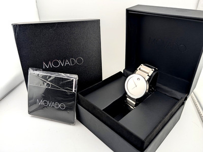 Movado Men's Large Dial Sapphire Mirror Classic Museum Watch Model #84.G1.4896