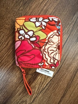 Vera Bradley Small Zip Around Wallet Midday Garden Floral RFID NWT