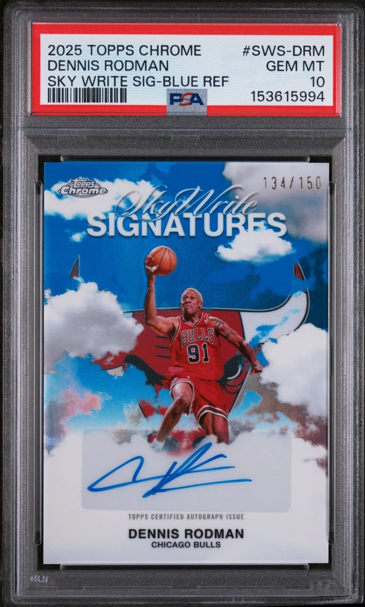 Topps Dennis Rodman Basketball Serial Numbered Sports Trading