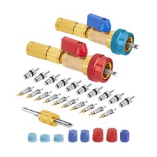 WADEO R134A Valve Core Quick Remover Installer, High Low Pressure Valve Core ...