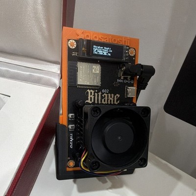 Bitaxe 602 Bitcoin ASIC Miner SHA-256 with OLED Display and Fan