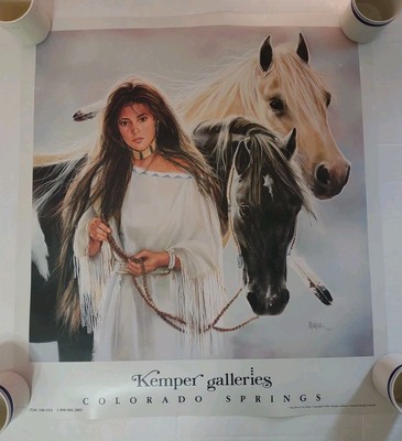 Maija The Dowry Native American Horse Kemper Galleries CO Art Print 26.5 x 24