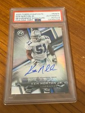 2023 TOPPS COMPOSITE KEN NORTON JR RA-KN RESURGENCE SIGNATURE DALLAS COWBOYS PSA