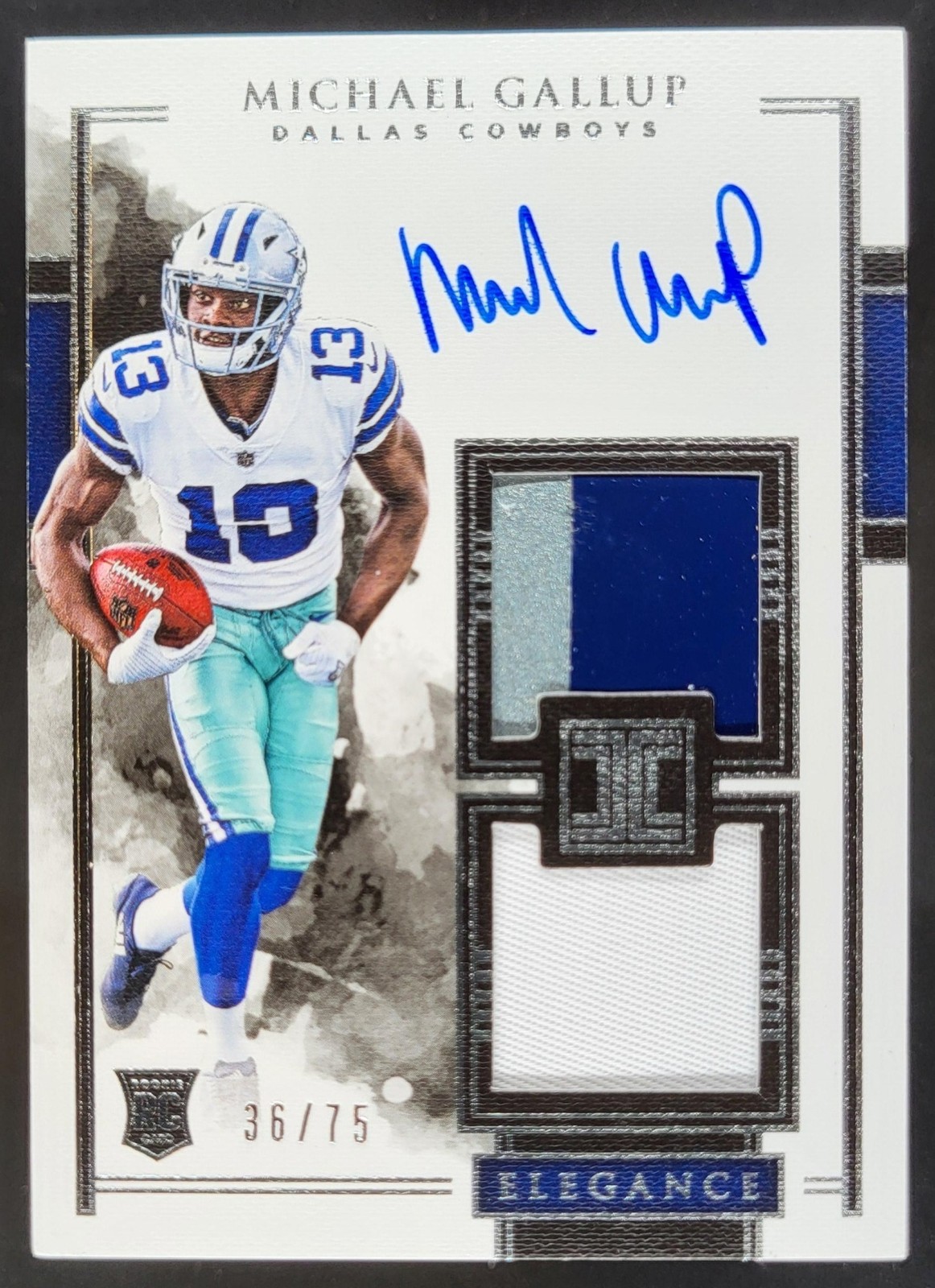 Michael Gallup Panini Impeccable #129 Autograph