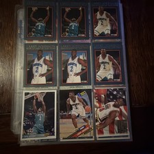 Larry Johnson Hornets 90 Card Lot w/ Ultra  Wild Card  Upper Deck Many Rookies🔥