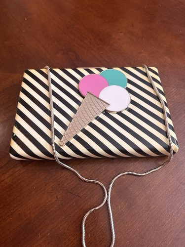 KATE SPADE "MISS PENNY'S" EMANUELLE ICE CREAM CLUTCH HANDBAG!
