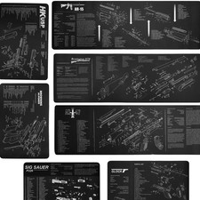 Gun Cleaning PU Leather Mat Parts Instructions XXL Mouse Pad For AR15 AK47 Remin