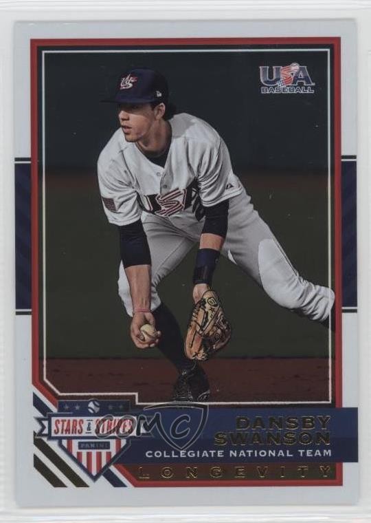 2017 USA Baseball Stars & Stripes Longevity Ruby Dansby Swanson Rookie RC 4a3