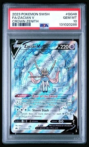 Pokemon Crown Zenith Zacian V GG48/GG70 PSA 10