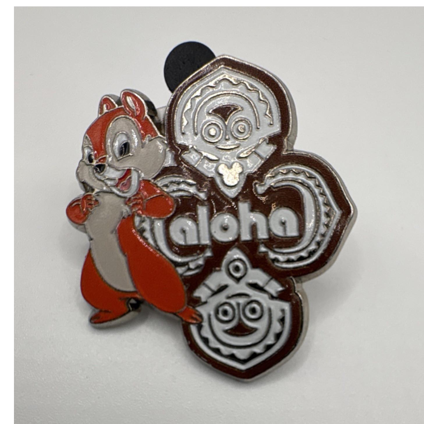 Disney Chip Aloha Theme Mickey Icon Pin 2015 Single - Disney Franchise