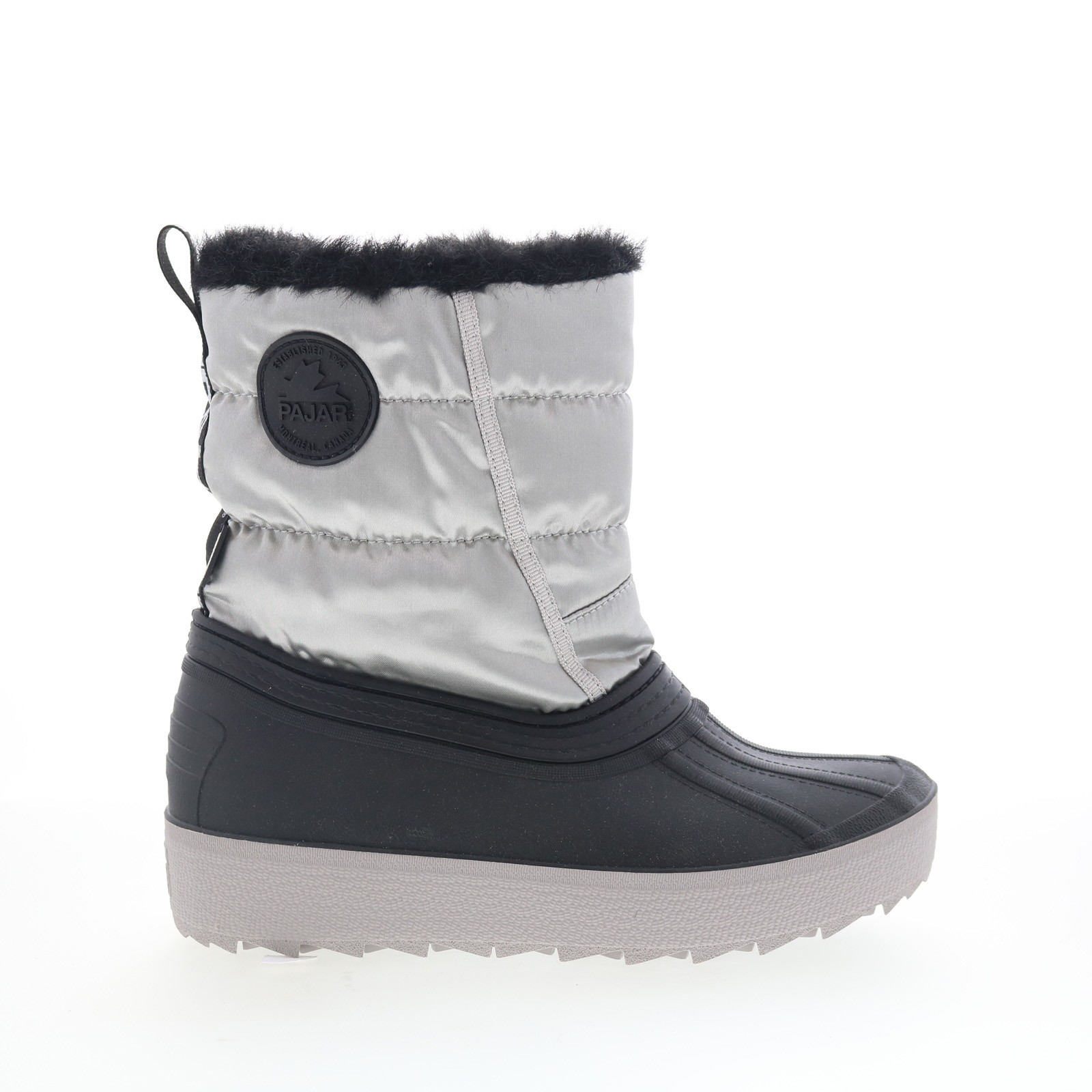Pajar Spacey EU PDPAB00229.01 Womens Silver Canvas Pull On Casual Dress Boots 39