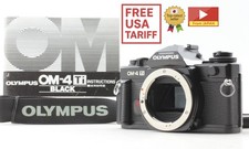  Unused w/ Grip  Olympus OM-4 Ti Titan Black 35mm Film Camera Body From JAPAN