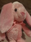 Tom's Toy Pink Bunny Rabbit Plush Stuffed Animal Long Legs Arms Bow Floppy Ears — photo 6