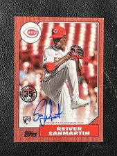 REIVER SANMARTIN 2022 Topps 1987 Red Auto 15/25