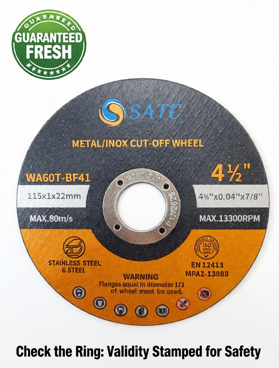 50 Pack 4-1/2" Cut Off Wheels Metal,INOX & Stainless Steel Grinder Cutting Discs
