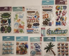 Lot of 11 Jolee's Boutique Sticko Momenta Scrapbooking Stickers CARIBBEAN CRUISE