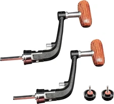 2Pcs Fishing Spinning Reel Handle,Fishing Large for 5000-7000 type, Black