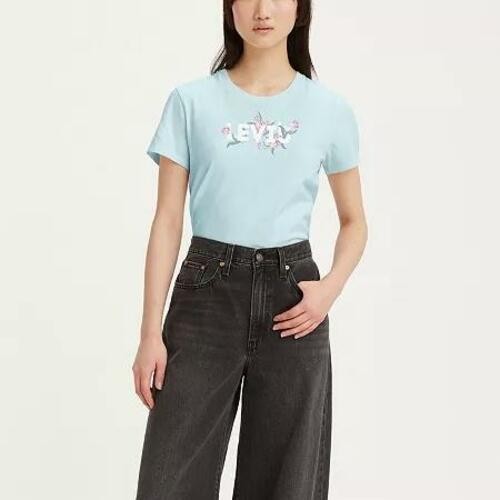 Levis Womens Graphic the Perfect Tee Crewneck T Shirt L 4890₽