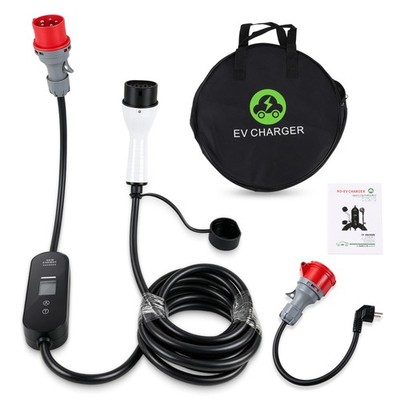 Mobile Wallbox EV Ladegerät 11kW Typ 2 5m Ladekabel 5-poligen 16A EV Charger