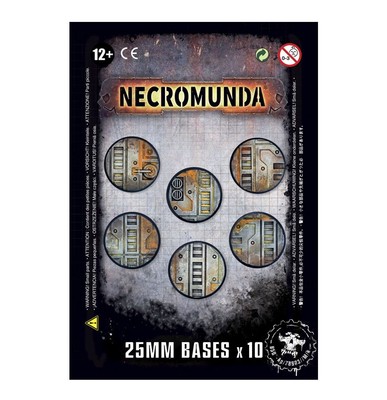 Necromunda-Bases 25 mm rund Warhammer 40k Games Workshop Underhive NEU/OVP