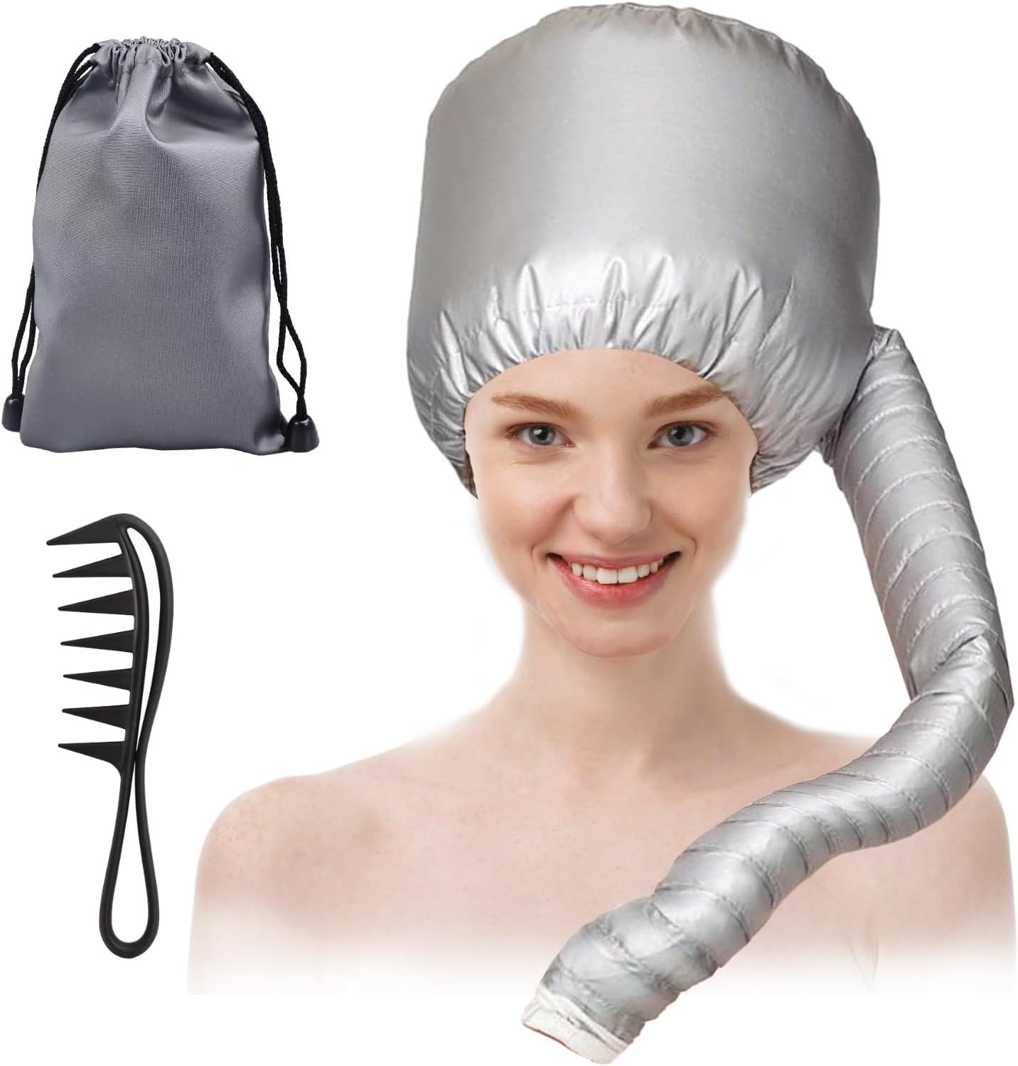Casco Asciugacapelli, Cuffia Termica per Capelli, Casco Capelli, Casco per Asciu