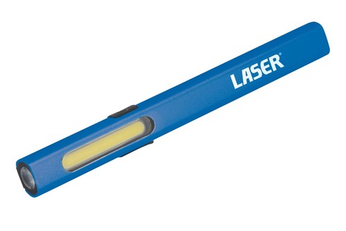 Laser 8597 Aluminium Penlight – Wiederaufladbare Taschenlampe Mit COB-Lampe & Magnetfuß