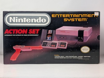 Nintendo Console NES Action Set In Box - Tested Very Good