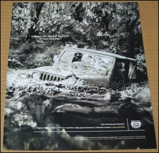 2003 Jeep Wrangler Rubicon Print Ad Car SUV Automobile 10"x12" Advertisement VTG