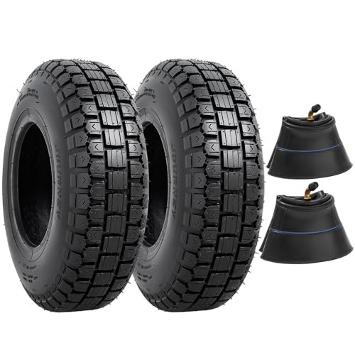 4.10/3.50-6 Tires and Heavy Duty Inner Tubes for 4 Wheelers ATV,Quad Lawn, 
