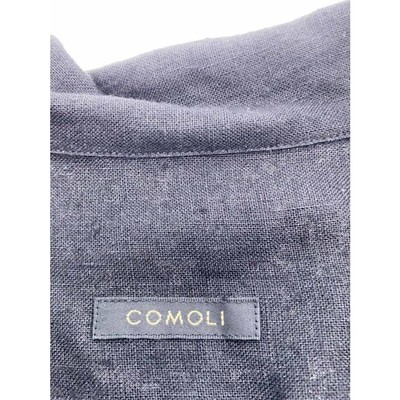 COMOLI Kanapa Skipper Shirt short-sleeve shirt Size: 3 Black Men 