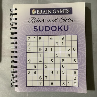 Brain Games Relax N Solve Sudoku Puzzles by Publications International Ltd....