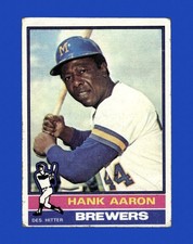 1976 Topps Set-Break #550 Hank Aaron LOW GRADE (crease) *GMCARDS*