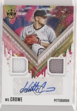 2021 Diamond Kings DK Material Signatures Holo Gold 2/99 Wil Crowe Auto 0hd6