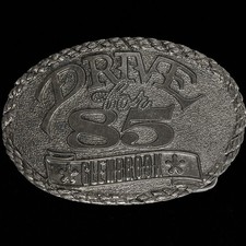 Drive For 85 Glenbrook Advertising 1980s 1985 Vintage Belt Buckle